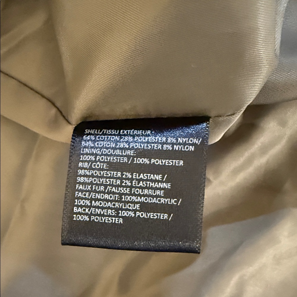 Anorak High Double Collar Full Zip Outdoor Autumn Warm Rain/Wind Boyfriend Fit M - Picture 13 of 13